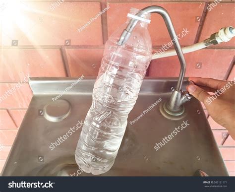 Refilling Plastic Water Bottle Water Cooler Stock Photo (Edit Now ...