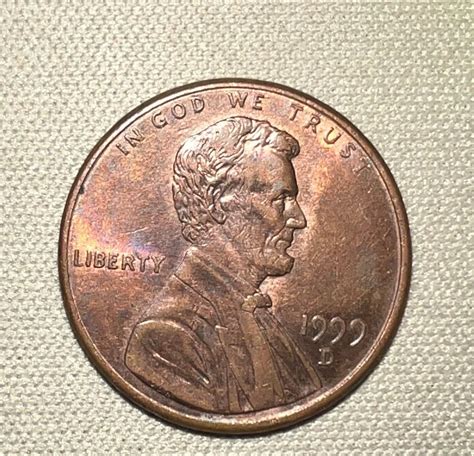 1999 D mint mark lincoln memorial penny with error DDO/DDR WIDE AM | eBay