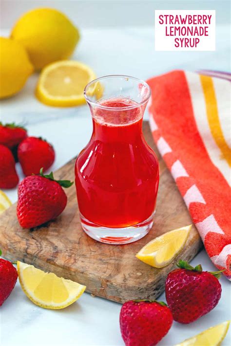 Strawberry Lemonade Syrup Recipe - We are not Martha