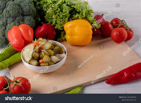 Mixed Pickles Different Types Vegetables Stock Photo 2261484787 ...