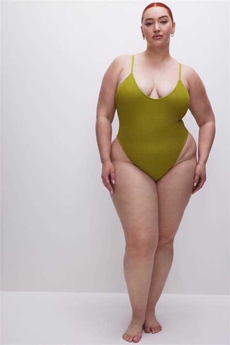 ALWAYS FITS ONE-PIECE SWIMSUIT | CHARTRUSSE001 - GOOD AMERICAN | One ...