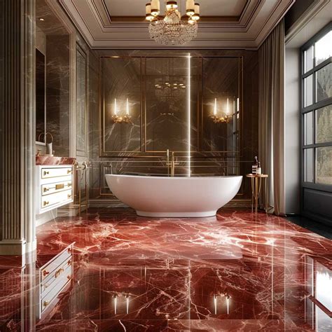 12+ Vibrant Red Bathroom Flooring Ideas for a Dramatic Touch • 333k ...