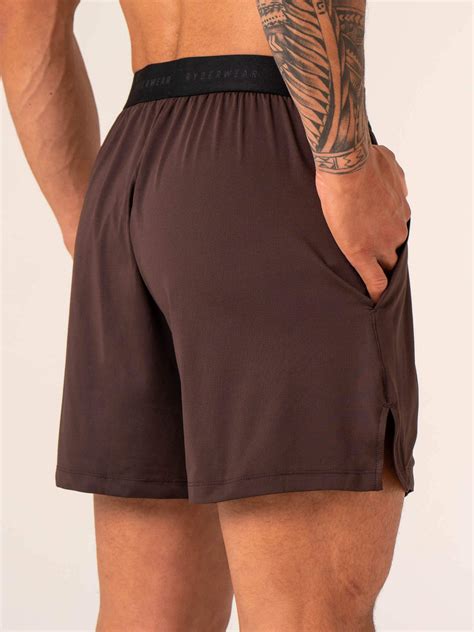 Terrain Mesh Gym Shorts - Dark Oak - Ryderwear