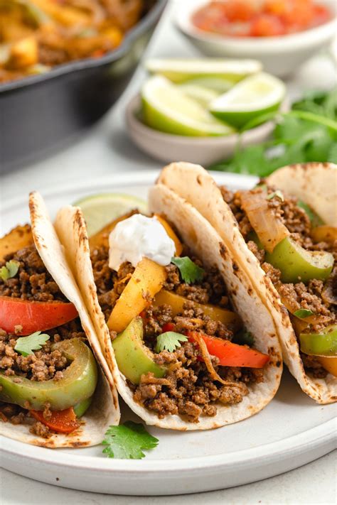 Ground Beef Fajitas - Semi Homemade Kitchen