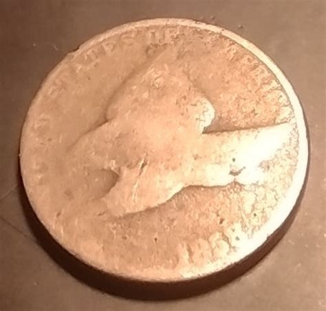 Flying Eagle Cent 1858 - 8 Over 7, Cent, Flying Eagle (1856-1858 ...