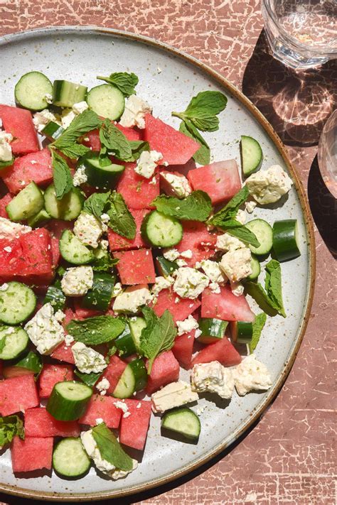 Watermelon and tajin salad with feta and mint - George Eats