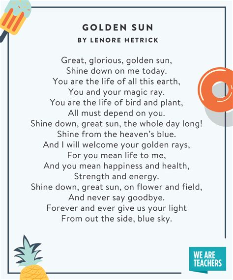 35 Summer Poems for Kids of All Ages - We Are Teachers