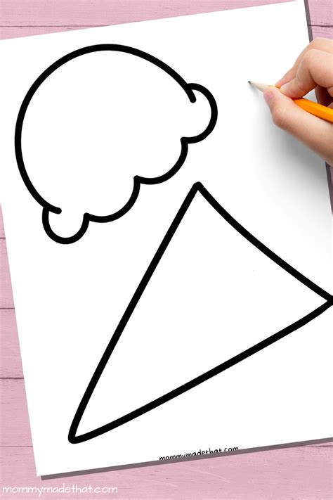 Ice Cream Cone Template