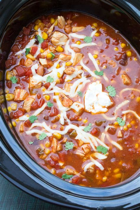 Taco Soup Slow Cooker Chicken at Michael Dittmer blog