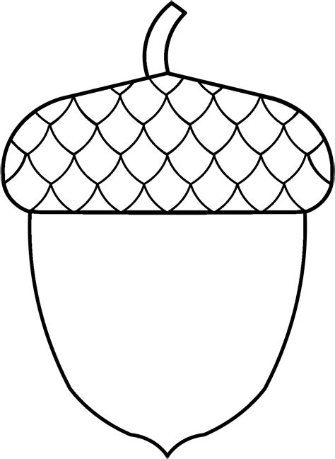 Acorn Coloring Pages Free Printable - Printable New Year Banners