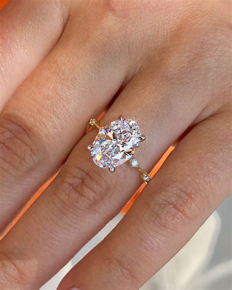 Oval Engagement Ring Thin Band – Ascot Diamonds