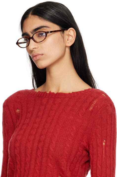 BONNIE CLYDE Brown Oval Baby Glasses Bonnie Clyde