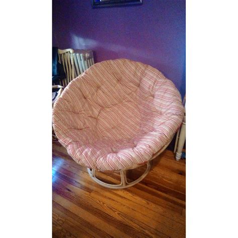 Pier 1 Paisley Papasan Chair - AptDeco