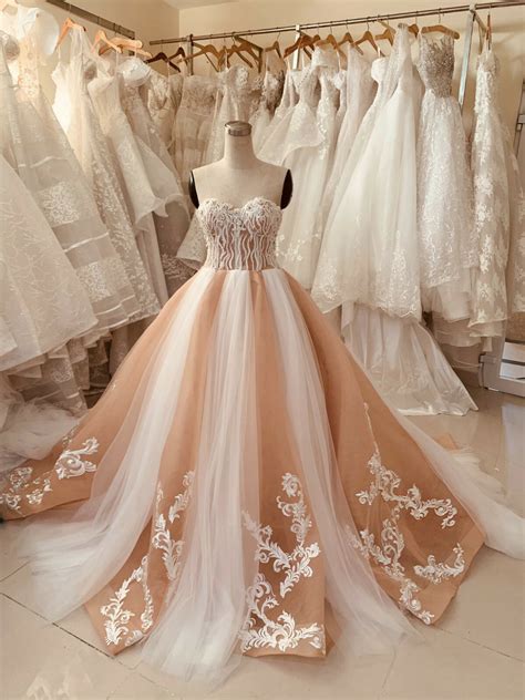 Orange Wedding Gown