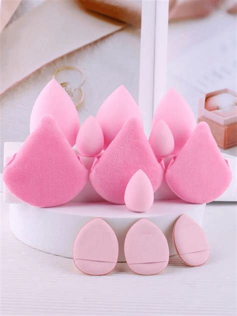 12pcs All-Purpose Makeup Sponge Puff Set,Non-Latex Includes 3 Powder ...