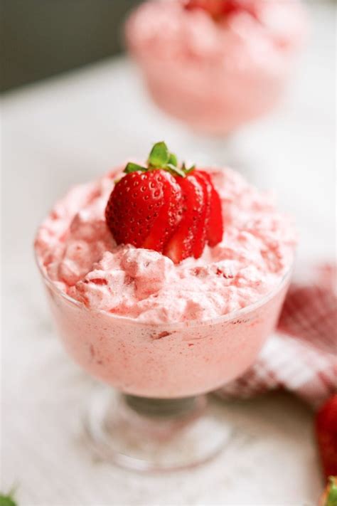 Strawberry Jello Fluff Salad Recipe - Six Sisters' Stuff