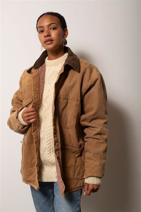 Vintage Tan Work Coat - Canvas | Garmentory