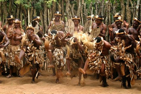 Culture Holiday Tour: Trditional Dance of Zulu Tribe in South Africa - painting of zulu ceremony at night