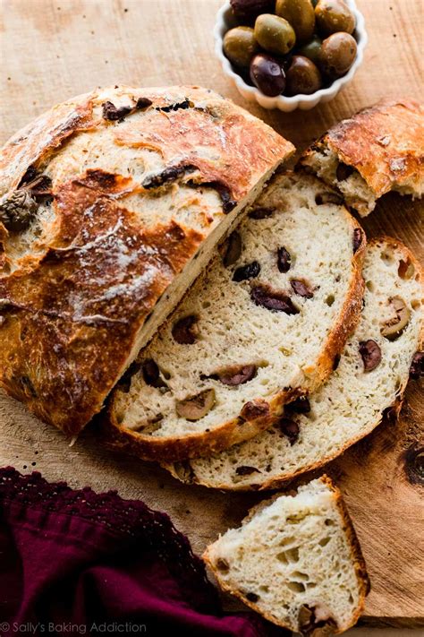 Easy Olive Bread Recipe (No Knead) - Sally's Baking Addiction