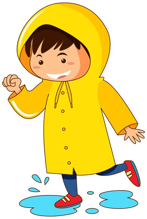 Cartoon Yellow Raincoat