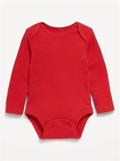 Red Long Sleeve Bodysuits | Old Navy