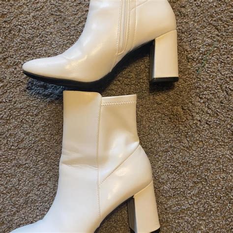 White MIA boots. Minimal scuffs - Depop
