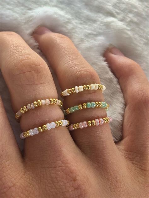 Pearl rings golden rings pearl jewellery rings in gold gold plated ...