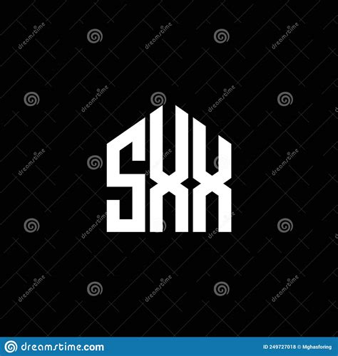 Design Do Logotipo Da Letra Sxx Em Fundo Preto. Conceito De Logotipo De ...