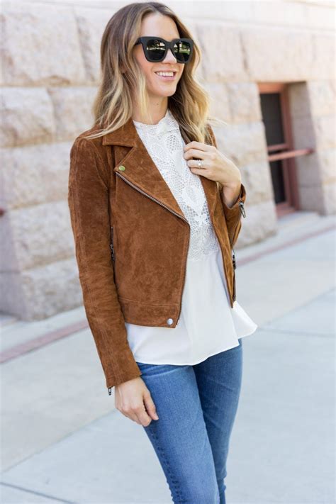 Brown Suede Jacket Outfit Womens at Marina Williams blog