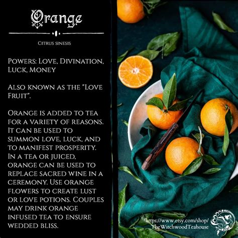 Magickal Aspects and Medicinal Benefits of Orange – Witchcraft & Pagan ...
