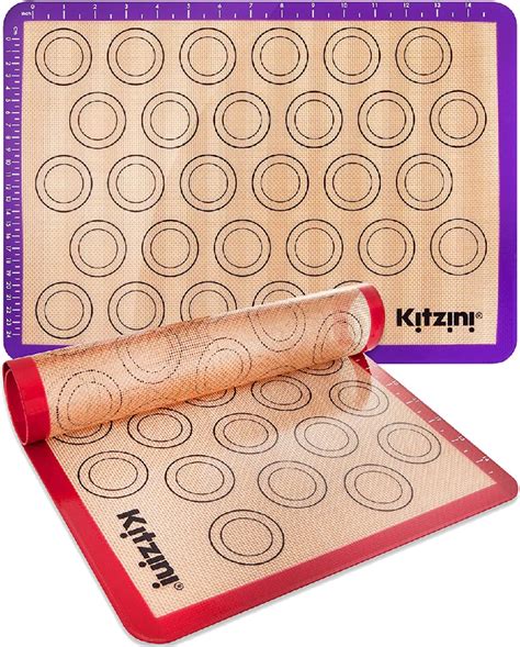 Amazon.com: Macaron Baking Mats - Pack Of 4 - Half Sheet Size - For ...