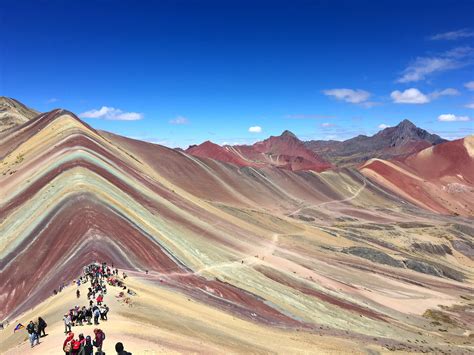 I hiked to a place called "Rainbow Mountain" in Peru. : pics