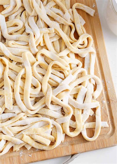 Fresh, soft, and tender homemade egg noodles are easy to make with just ...