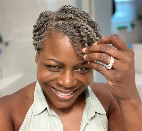 4c Gray Hair Two Strand Twist Out | Natural hair twists, Natural hair ...
