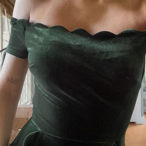 B Darlin Women's Green Dress | Depop