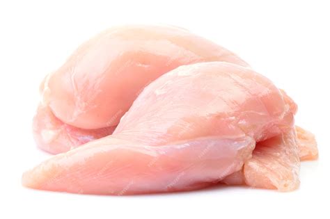 Premium Photo | Chicken meat on a white background