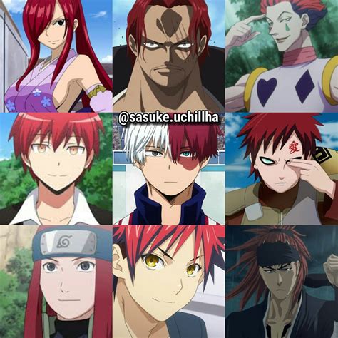 Anime Characters With White And Red Hair