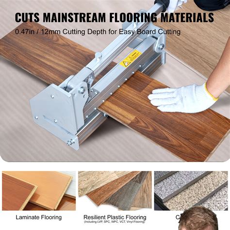 VEVOR Floor Cutter 330mm, Cuts Vinyl Plank, Laminate, Engineered ...