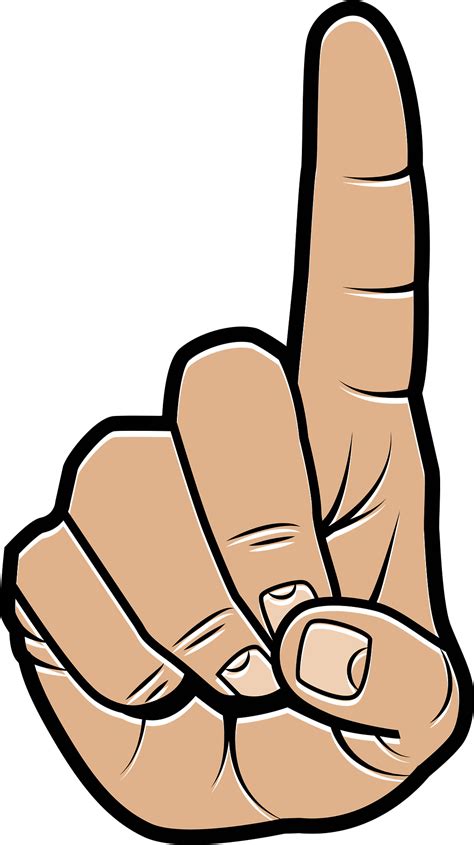 Pointing Finger Clipart - Free Clipart Finger PNG Image #3719762