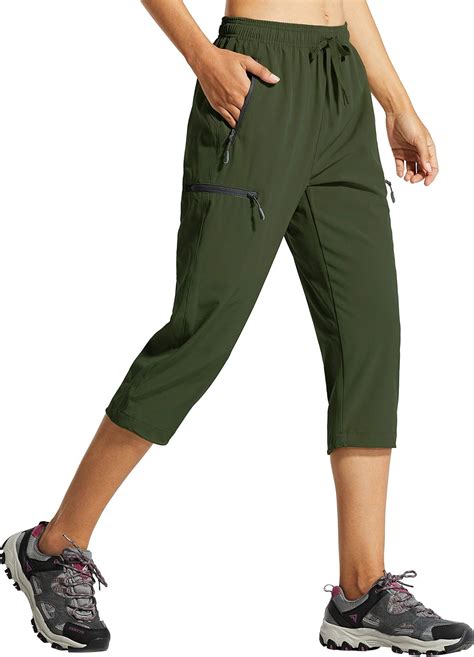 Libin Women's Capri Pants Lightweight Quick Dry Cargo Hiking Capris ...