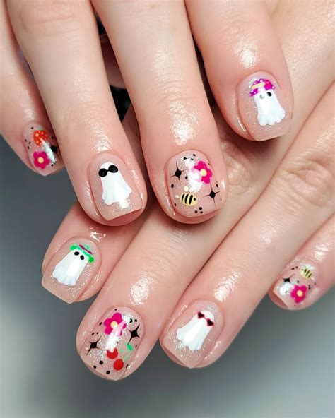 33 Best Halloween Nails Ghost Ideas You Can’t Miss This Year - Nail ...