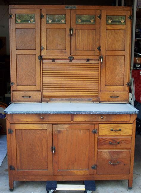Antique Kitchen Cabinets With Flour Bin - OAK-Hoosier-Style-McDougall ...