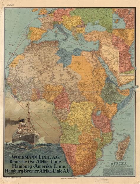 Africa, 1914. | Library of Congress - map of africa 1914