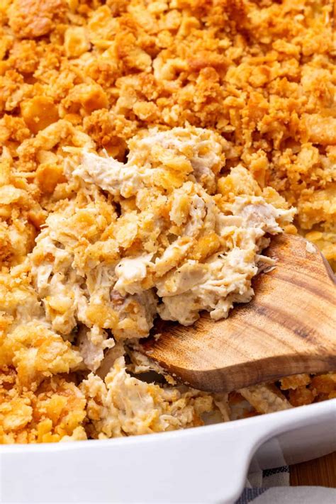 Ritz Cracker Chicken Casserole | All Things Mamma