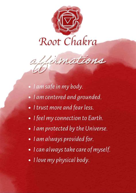 50 Powerful Affirmations To Balance Your Root Chakra [+Free PDFs ...