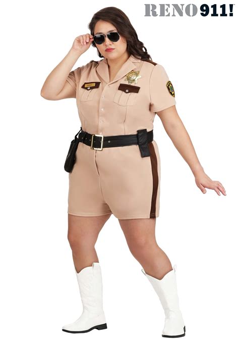 Plus Size Women's Reno 911 Lt Dangle Costume | TV Show Costumes