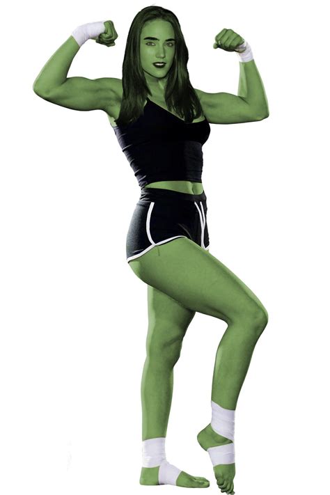 Jennifer Connelly is the sexy she hulk by Stevencdaniels on DeviantArt
