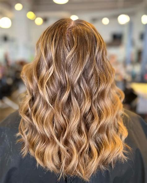 Dark Hair With Honey Blonde Highlights