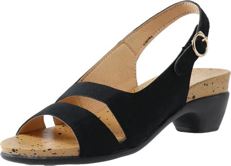 Yimijrren Ankle Strap Sandal Heels For Women Cute Black Sandals Women ...