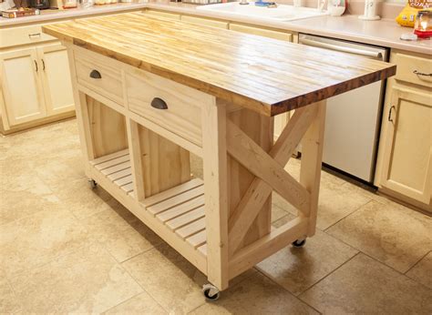 Butcher Block Island Kitchen Furniture